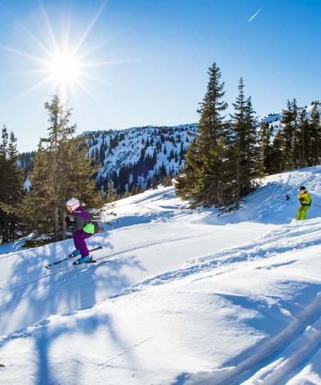 Sonnenskilauf und Frühlingsgefühle im Marten