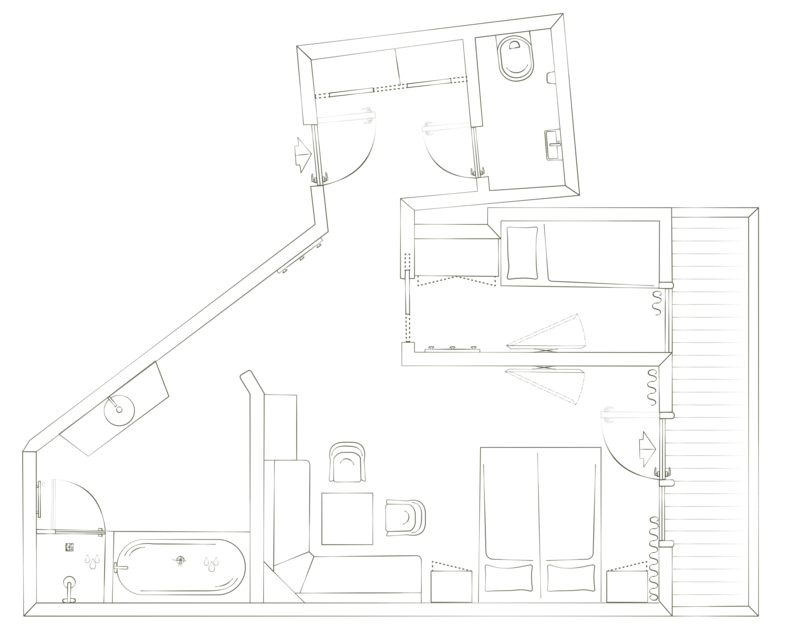 Familiensuite mit Kinderzimmer