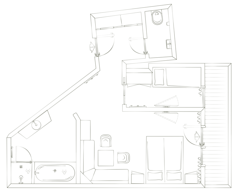Familiensuite mit Kinderzimmer