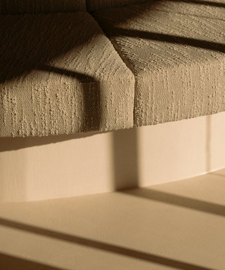 Massages Nahaufnahme beige Polstermöbel