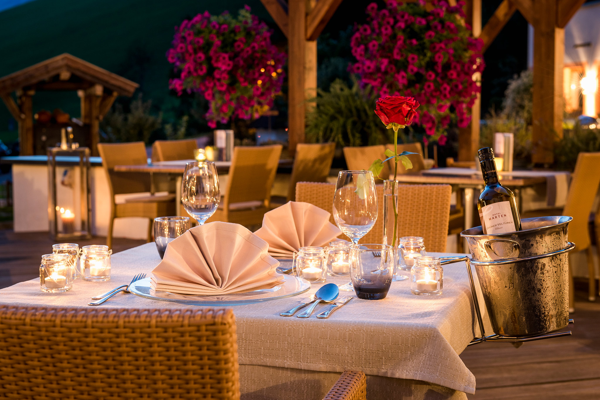 Romantisches Abendessen Hotel Marten Saalbach-Hinterglemm